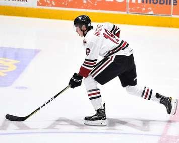 Isaac Ratcliffe of the Guelph Storm. Photo by Aaron Bell/OHL Images