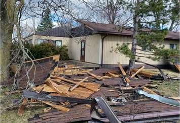 (Photo of damage left behind after a tornado in Malden Centre on March 16 courtesy of the Northern Tornadoes Project)