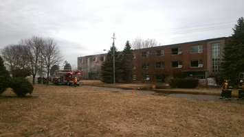 The former Centralia College Dorm building, which was destroyed by fire. April 11th, 2019 (Photo provided by OPP)