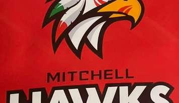 The new primary logo of the Mitchell Hawks for the 2021-22 season, designed by Tom Fanson. (Courtesy of the Mitchell Hawks)