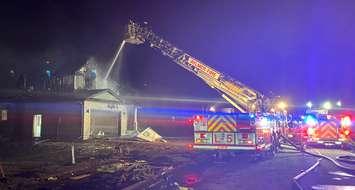 Aylmer firefighters at a house fire on Aspen Parkway, March 24, 2023. Photo provided by Aylmer police.