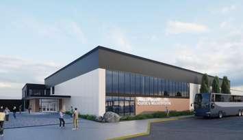 A rendering of the Aquatic and Wellness Centre. (Photo courtesy of Saugeen Shores Council)