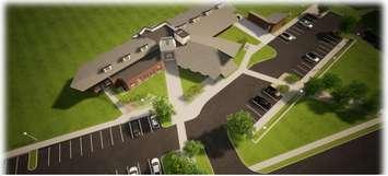Saugeen Hospice planned for Eastridge Park in Walkerton. Image from presentation by Saugeen Hospice
