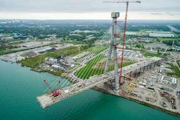 Gordie Howe International Bridge construction as of September 2023. (Provided by the Windsor Detroit Bridge Authority)