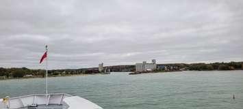 M.S. Chi-Cheemaun arrives in Owen Sound for the winter. Photo by Janice MacKay