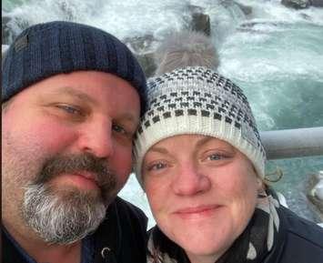 Photo of Martin and Lisa Haalstra from Facebook