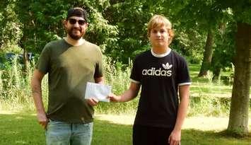 NatureCK President Mike Smith and Sam Bechard (Image courtesy of Herman Giethoorn, NatureCK)