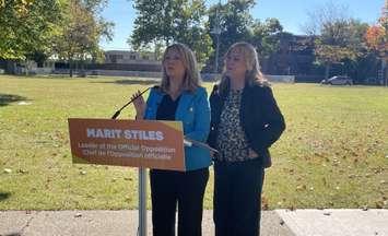 Mait Stiles and Lisa Gretzky in Windsor, October 17, 2024. (Photo by Maureen Revait) 