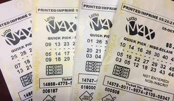 Lotto Max tickets. Photo by Scott Kitching.