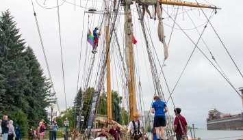 Tallship the Playfair docks in Owen Sound. Photo from the City of Owen Sound.
