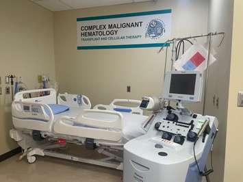 Treatment area for the Autologous Stem Cell Transplant program at Windsor Regional Hospital, July 7, 2025. (Photo by Maureen Revait)
