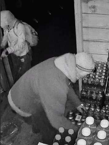 Suspects in a food and drink theft in Huron-Kinloss, August 2, 2025. Photo provided by South Bruce OPP.