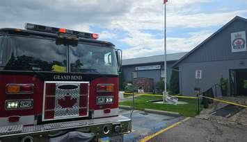 Fire at Grand Bend Legion July 16, 2024. Photo courtesy of Lambton Shores Fire and Emergency Services Chief James Marshall.