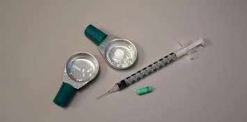 Injection drug equipment. File photo courtesy of Lawson Health Research Institute.
