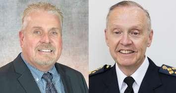 Ontario PC candidates for Lambton-Kent-Middlesex. Councillor Steve Pinsonneault (Photo courtesy of the Municipality of Chatham-Kent) and Chief of the Middlesex London Paramedic Service Neal Roberts (submitted photo)