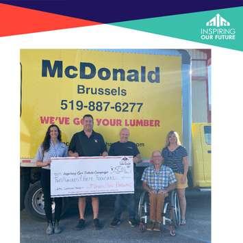 L-R Jennifer (McDonald) Hundt, Michael McDonald, Brian TenPas, Doug McArter, Roxane Nicholson (Photo courtesy of the Inspiring Our Futures campaign)