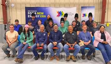NII Sparks welding summer 2025 – Welding students and their instructors this summer at the NII Advance Technology Campus. Photo from NII 