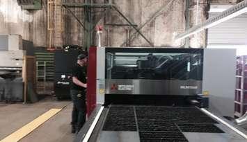 A laser cutter at B. D. M. Millwrights September 17, 2015 (Photo by Simon Crouch) 