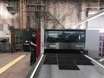 A laser cutter at B. D. M. Millwrights September 17, 2015 (Photo by Simon Crouch) 