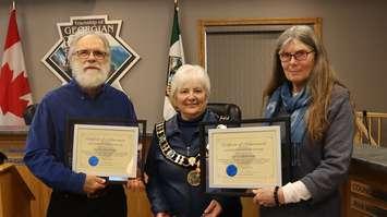 Georgian Bluffs Volunteer Awards - Ann and Clark Schneider. Photo from Georgian Bluffs