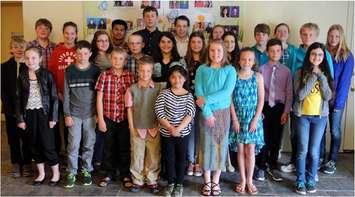 Bruce-Grey Catholic District School Board 'Applause Award' winners for 2014-15.
Photo submited.