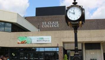 The main entrance of St. Clair College, main Windsor campus. Photo by Mark Brown/WindsorNewsToday.ca.