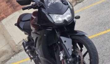 A motorcycle stolen from an Elma Street home in Listowel, June 28, 2025. Photo provided by Perth OPP.