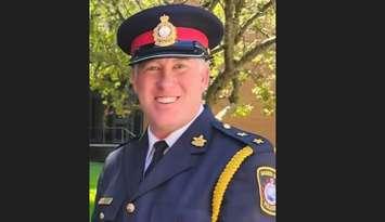 Saugeen Shores Deputy Police Chief Jeremy Mighton. Photo from Saugeen Shores Police on X