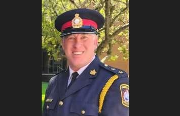 Saugeen Shores Deputy Police Chief Jeremy Mighton. Photo from Saugeen Shores Police on X