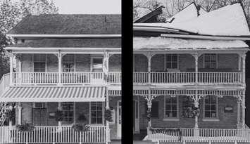 The roof collapse at the Albion Hotel (photo by: the Albion hotel) 