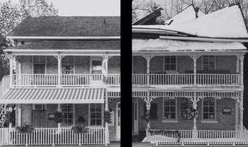 The roof collapse at the Albion Hotel (photo by: the Albion hotel) 