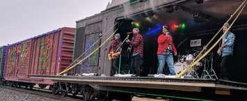 Sam Roberts band and JoJo Mason hit the stage as the CP Holiday Train stopped in Chatham. November 30, 2018. (Photo by Greg Higgins)