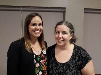 (Left to right) Dr. Candi Flynn; Dr. Trisha Uniac (Bob Montgomery photo)