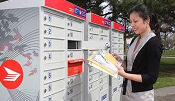 New community mailboxes. (Photo courtesy Canada Post)