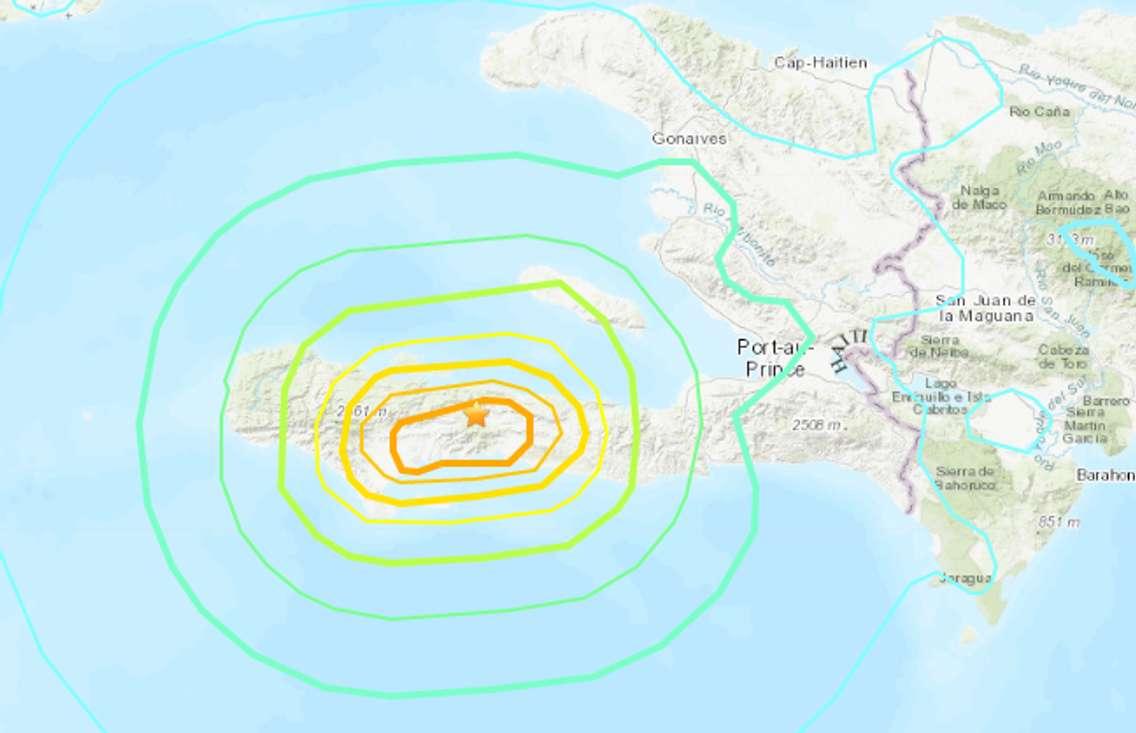 A 7.2-magnitude earthquake struck the country of Haiti on August 14, 2021. (Photo courtesy of the US Geological Survey)