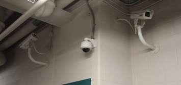 Surveillance cameras. (Photo from BlackburnNews Windsor)