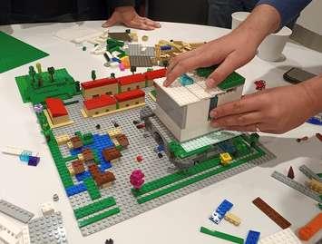 Owen Sound workshop uses Lego to look at housing solutions.  Photo from Owen Sound & North Grey Union Public Library 