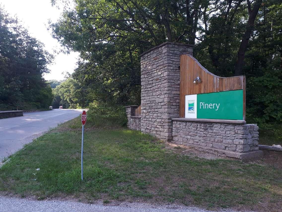 Pinery Provincial Park entrance in Grand Bend. August 7, 2018. (Photo by Colin Gowdy, BlackburnNews)