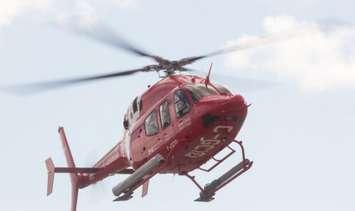 The Canadian Coast Guard Bell 429 helicopter assigned to Great Lakes and Arctic operations. September 6, 2018. (Photo courtesy of CCG)