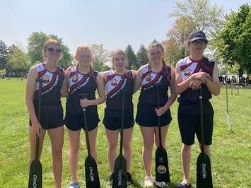 Local teens competing at the 2023 World Dragon Boat Racing Championships in Thailand (Photo courtesy of Cathy Johnson)