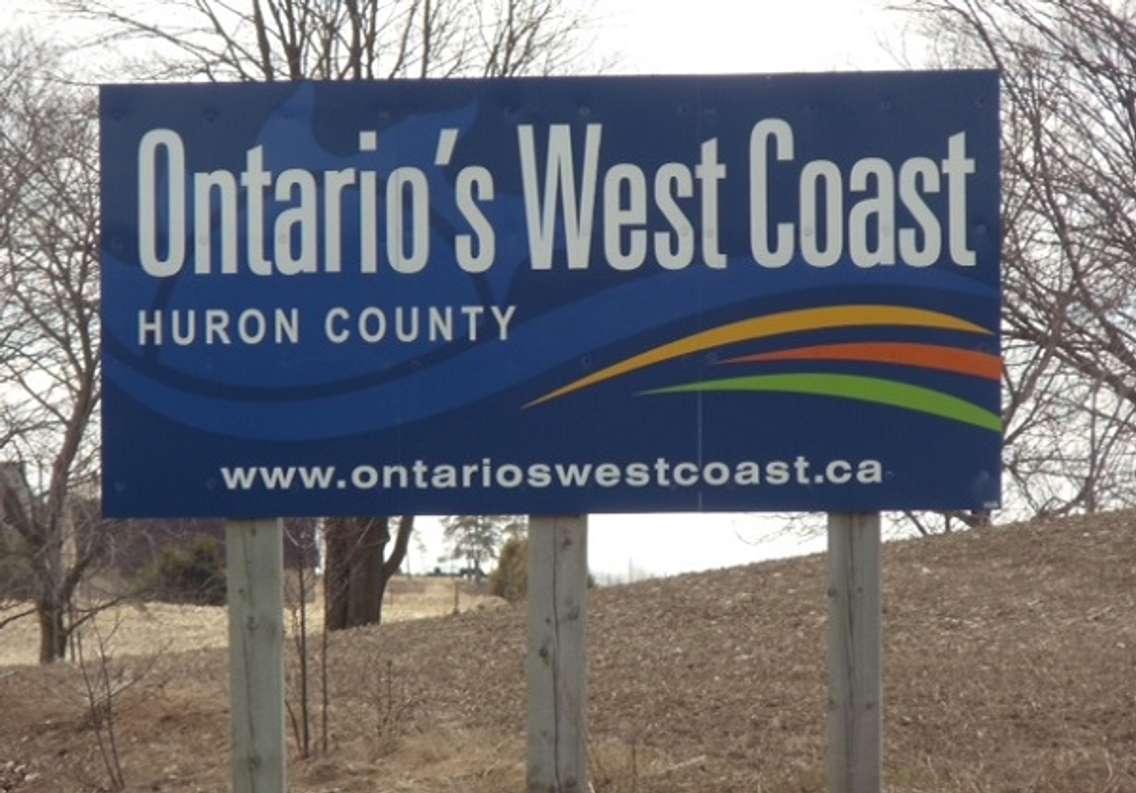 Huron County sign