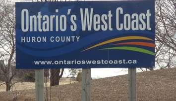 Huron County sign