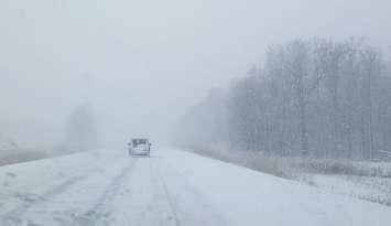 Snow covered road file photo courtesy of Amanda Rand.