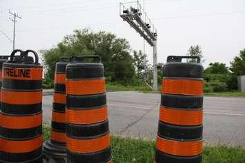 CN Rail crossing on Keil Drive South near Park Avenue West in Chatham. June 10, 2019. (Photo by Michael Hugall)