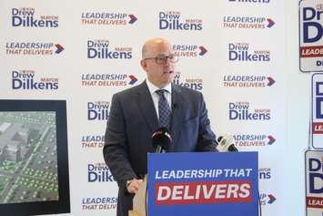Mayoral Candidate Drew Dilkens during the 2022 municipal campaign, September 13, 2022. (Photo by Maureen Revait) 