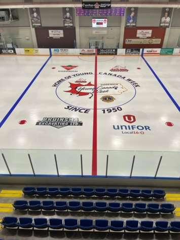 Ice surface at Goderich YMCA  Photo courtesy of Goderich YMCA