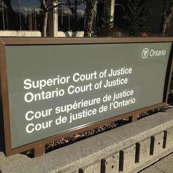 Superior Court of Justice Chatham-Kent, April 5, 2016. (Photo by Simon Crouch) 