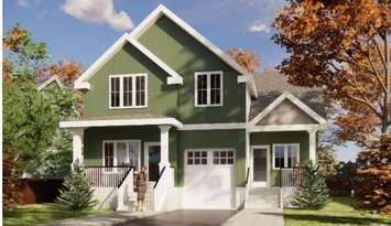 A duplex included as one of Saugeen Shores' Ready-to-Build housing designs.  Photo from Saugeen Shores. 