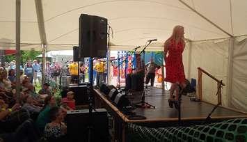 Karen Ennis performs at the Goderich Celtic Festival on Saturday, August 8, 2015.
(photo by Bob Montgomery)