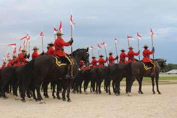 During the 2016 RCMP Musical Ride performance at the Dresden raceway. August 24, 2016. (Photo by Natalia Vega)